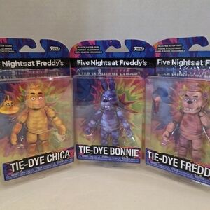 Funko Five Nights at Freddy's Tie-Dye Action Figures NEW